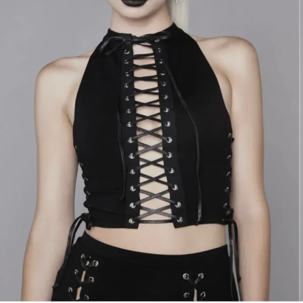 Lace up Corset Top Size M